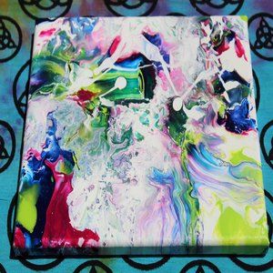 Acrylic Pour Art on Canvas